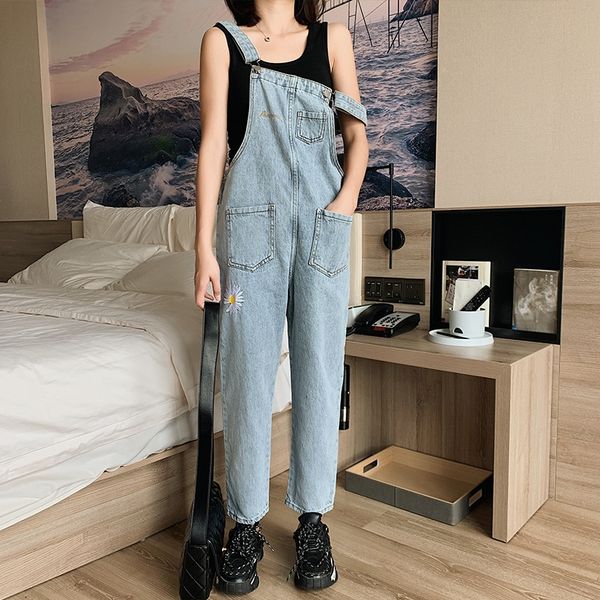 teqn1 2020 sling embroidery embroidery summer plump mm new large size women's pears shape pants loose all-match embroidered denim suspe, Blue
teqn1 2020 sling embroidery embroidery summer plump mm new large size women's pears shape pants loose all-match embroidered denim suspe, Blue