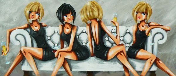 champagne girls home decor handpainted &hd print oil painting on canvas wall art canvas pictures 5142
champagne girls home decor handpainted &hd print oil painting on canvas wall art canvas pictures 5142