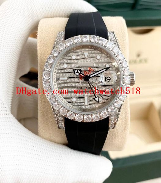 luxury 41mm ii big date 116769tbr-74779b texture full diamond dial bezel automatic mens watch 316l ss steel bracelet fashion men's watc, Slivery;brown
luxury 41mm ii big date 116769tbr-74779b texture full diamond dial bezel automatic mens watch 316l ss steel bracelet fashion men's watc, Slivery;brown