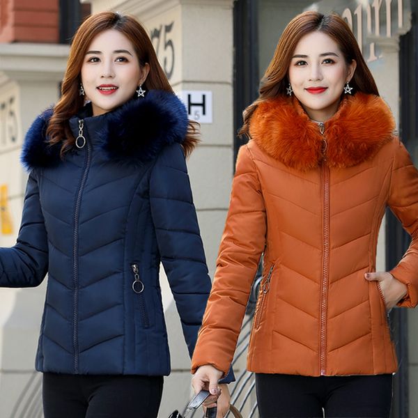 short winter jacket women parka coat fur hooded down autumn big large plus size female warm thick clothes outerwear quilted fall, Black
short winter jacket women parka coat fur hooded down autumn big large plus size female warm thick clothes outerwear quilted fall, Black