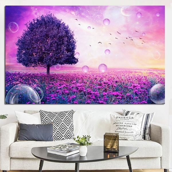 purple flower tree bubble creative landscape canvas painting modern abstract poster prints wall pictures for living room home decor
purple flower tree bubble creative landscape canvas painting modern abstract poster prints wall pictures for living room home decor
