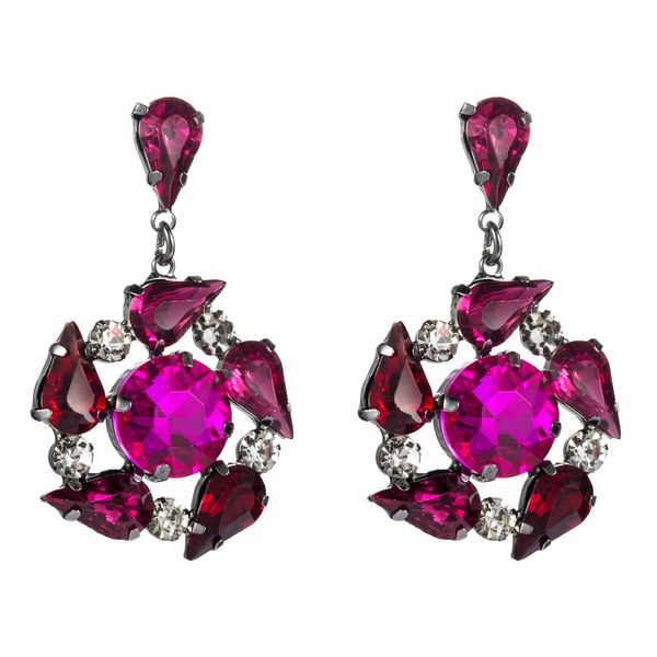 earrings exaggerated multi-layer alloy diamond glass diamond rhinestone flower full diamond earrings women's super flash earrings, Golden
earrings exaggerated multi-layer alloy diamond glass diamond rhinestone flower full diamond earrings women's super flash earrings, Golden