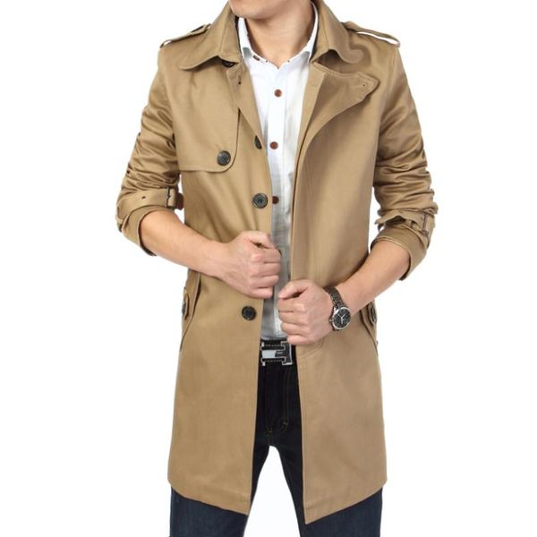 2020 fashion outwear long coat men trench casaco masculino male clothing slim fit plus size ing, Tan;black
2020 fashion outwear long coat men trench casaco masculino male clothing slim fit plus size ing, Tan;black