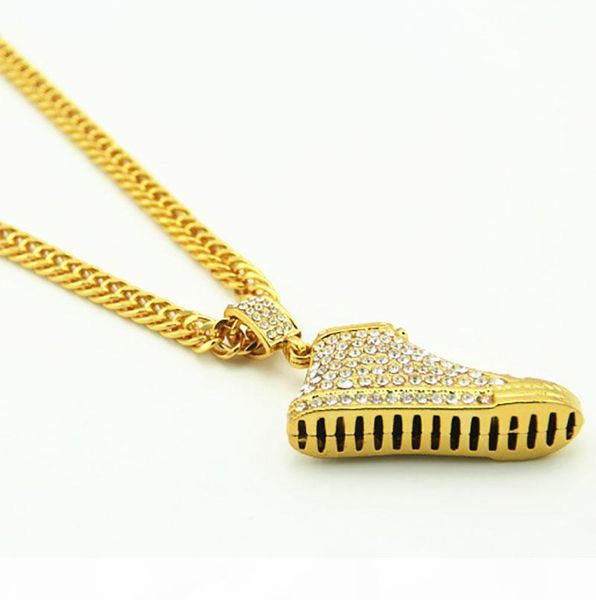 e men 's 18k real gold plated shoe pendant necklace ,dense cz with cuban chain 32 " ;fashion hip hop jewelry, Silver
e men 's 18k real gold plated shoe pendant necklace ,dense cz with cuban chain 32 " ;fashion hip hop jewelry, Silver