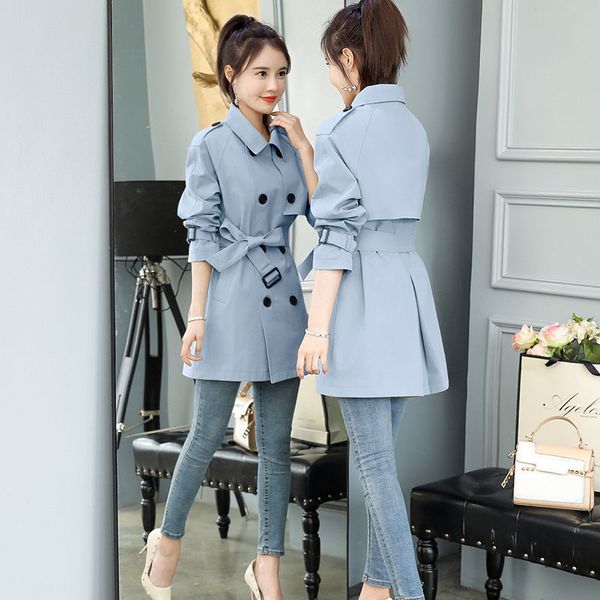 2020 autumn trench coat for women double breasted belt slim fit long spring coat casaco feminino abrigos mujer outerwear j260, Tan;black
2020 autumn trench coat for women double breasted belt slim fit long spring coat casaco feminino abrigos mujer outerwear j260, Tan;black