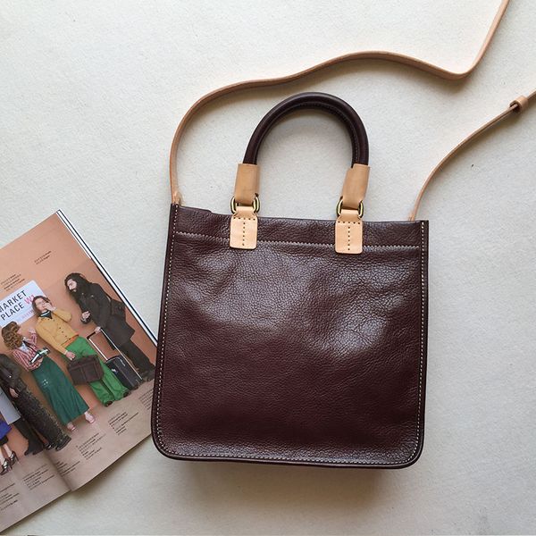 retro handbag female style literary briefcase new first layer cowhide simple one-shoulder messenger bag
retro handbag female style literary briefcase new first layer cowhide simple one-shoulder messenger bag
