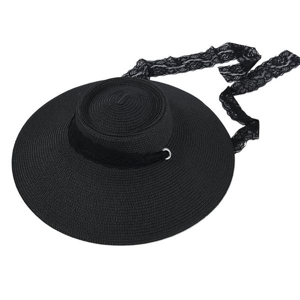 2020 ins fashion big brim sun hat for women lace straps black beach vintage summer uv hats wholesale s1091 y200619, Blue;gray
2020 ins fashion big brim sun hat for women lace straps black beach vintage summer uv hats wholesale s1091 y200619, Blue;gray