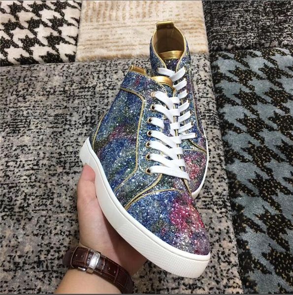 совершенная brands high top glitter кожа кроссовки плоский телячьей кожи с красной подошвой обувь на шнуровке открытый высочайшее качество д, Black
совершенная brands high top glitter кожа кроссовки плоский телячьей кожи с красной подошвой обувь на шнуровке открытый высочайшее качество д, Black