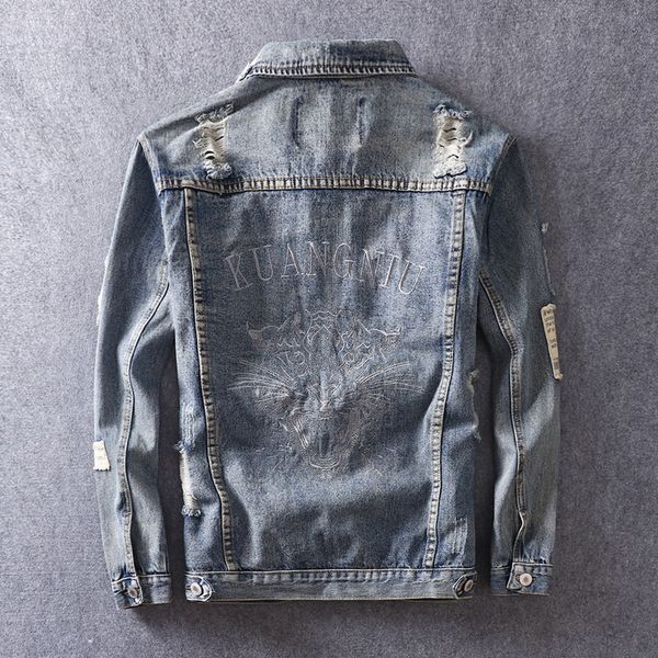 apgta trendy men's denim tiger head embroidered embroidery special quality loose trendy men's denim tiger head embroidered jacket, Black;brown
apgta trendy men's denim tiger head embroidered embroidery special quality loose trendy men's denim tiger head embroidered jacket, Black;brown