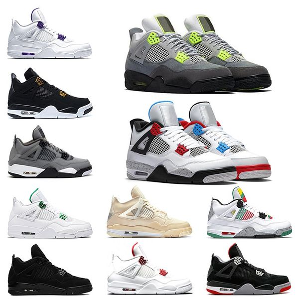 jumpman 4 4s mens trainers basketball shoes sail neon metallic purple red black cat athletics men sports sneakers size 7-13
jumpman 4 4s mens trainers basketball shoes sail neon metallic purple red black cat athletics men sports sneakers size 7-13