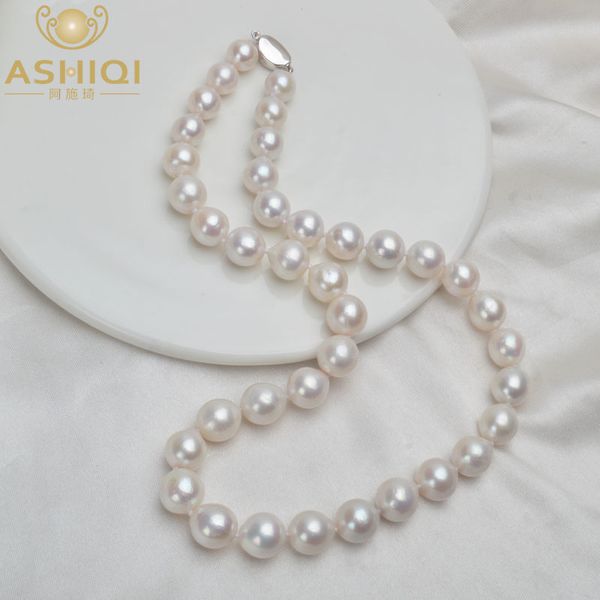 ashiqi 10-12mm big natural freshwater pearl necklace real 925 sterling silver clasp white round pearl jewelry for women gift
ashiqi 10-12mm big natural freshwater pearl necklace real 925 sterling silver clasp white round pearl jewelry for women gift