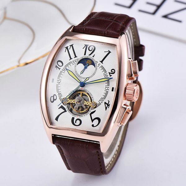 New watch fashion automatic winding mechanical watch leather strap hour hand digital dial calendar diving full function automatic date men
New watch fashion automatic winding mechanical watch leather strap hour hand digital dial calendar diving full function automatic date men