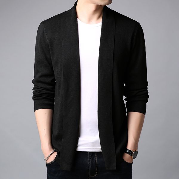 men's sweaters 2021 autumn winter clothing sweater men fashion solid color slim fit cardigan open long stitch knitted, White;black
men's sweaters 2021 autumn winter clothing sweater men fashion solid color slim fit cardigan open long stitch knitted, White;black