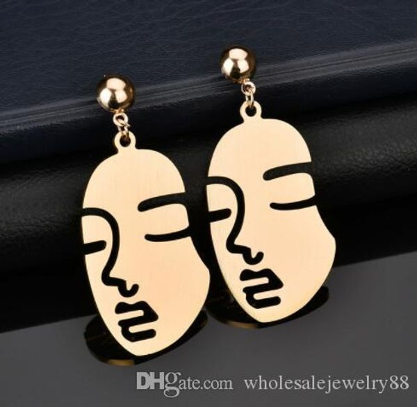 wholesale human face earrings art abstract earrings cutout face dangle drop ear studs women girl party jewelry, Gray
wholesale human face earrings art abstract earrings cutout face dangle drop ear studs women girl party jewelry, Gray