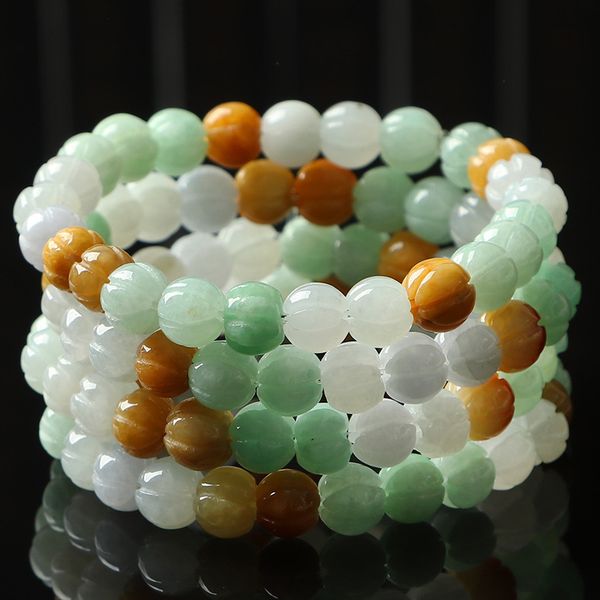 1pc natural emerald 10mm three color pumpkin beaded, strands jade round beads necklace jewellery fashion man woman luck amulet, Black
1pc natural emerald 10mm three color pumpkin beaded, strands jade round beads necklace jewellery fashion man woman luck amulet, Black