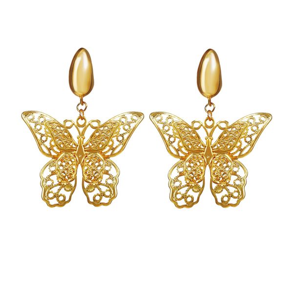 women bohemian butterfly style earrings creative retro hollow dangle hoop earrings alloy metal earrings fashion jewelry, Silver
women bohemian butterfly style earrings creative retro hollow dangle hoop earrings alloy metal earrings fashion jewelry, Silver