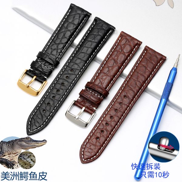 watch bands crocodile alligator skin genuine leather watchband belt strap bracelets for 16/17/18/19/20/21/22/23/24mmquick installation, Black;brown
watch bands crocodile alligator skin genuine leather watchband belt strap bracelets for 16/17/18/19/20/21/22/23/24mmquick installation, Black;brown