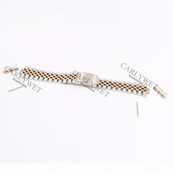 carlywet 19 20 22mm two tone hollow curved end solid screw links replacement watch band strap old style jubilee bracelet, Black;brown
carlywet 19 20 22mm two tone hollow curved end solid screw links replacement watch band strap old style jubilee bracelet, Black;brown
