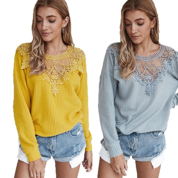 2020autumn casual fashion loose personality can pull solid color stitching lace long-sleeved retro women's pullover sweater, White;black
2020autumn casual fashion loose personality can pull solid color stitching lace long-sleeved retro women's pullover sweater, White;black