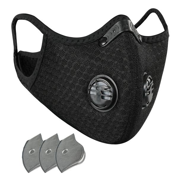 reusable dustproof mask pm2.5 windproof foggy haze pollution respirator with valve and 2 replaceable
reusable dustproof mask pm2.5 windproof foggy haze pollution respirator with valve and 2 replaceable