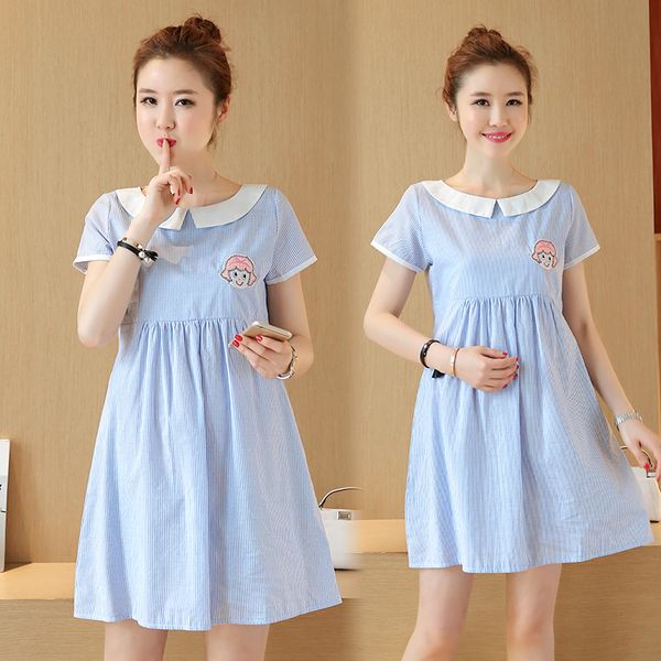 8250# maternity clothes summer short sleeve easy matching cotton stylish dress for pregnant women pregnancy clothes, White
8250# maternity clothes summer short sleeve easy matching cotton stylish dress for pregnant women pregnancy clothes, White
