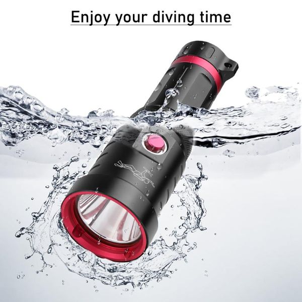 Ipx8 Waterproof Professional Led Diving Xhp70 Diving Torch Underwater Lamp Xhp70.2 Scuba Lamp Light