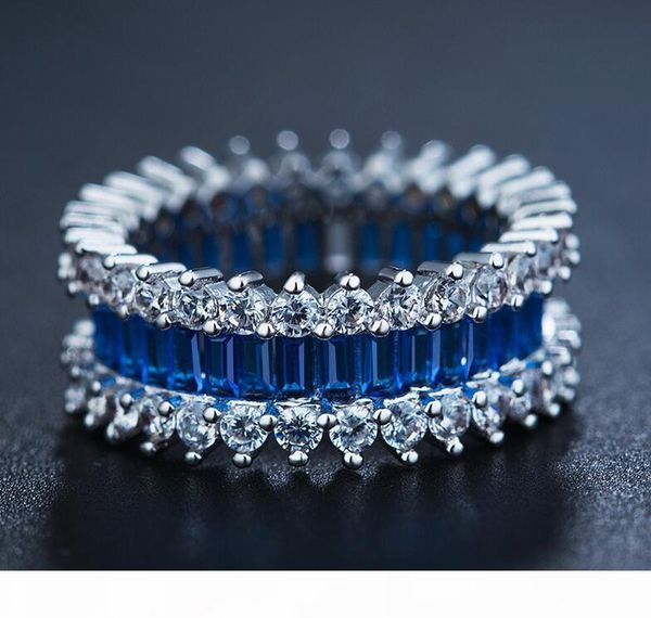 wholesale luxury jewelry 10kt white gold filled princess cut blue sapphire cz diamond gemstones wedding women band ring gift size 5-10, Slivery;golden
wholesale luxury jewelry 10kt white gold filled princess cut blue sapphire cz diamond gemstones wedding women band ring gift size 5-10, Slivery;golden