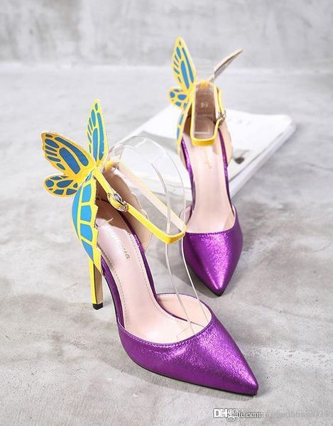 womens shoes female sandal designer butterfly wings woman high heels sandals summer wedding prom party pumps purple butterfly, Black
womens shoes female sandal designer butterfly wings woman high heels sandals summer wedding prom party pumps purple butterfly, Black