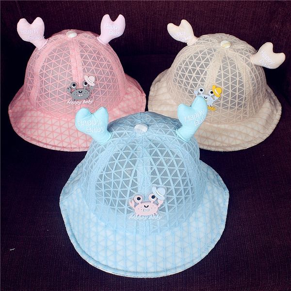 fisherman's 's summer cute crab male and fisherman baby cap baby cap female children's net hat sunshade baby's basin hat, Blue;gray
fisherman's 's summer cute crab male and fisherman baby cap baby cap female children's net hat sunshade baby's basin hat, Blue;gray