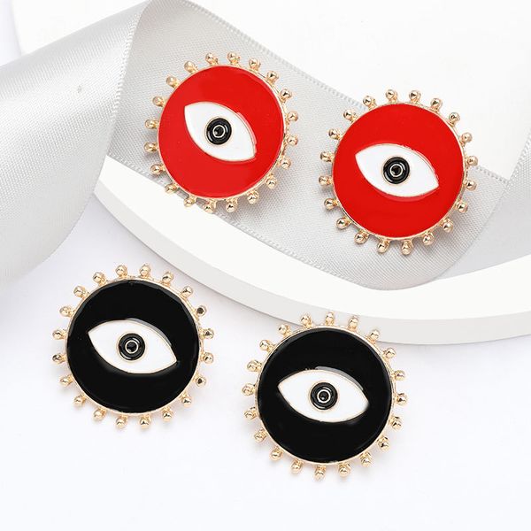 personalized style exaggerated lace alloy dripping oil round eye earrings women's alternative earrings, Golden
personalized style exaggerated lace alloy dripping oil round eye earrings women's alternative earrings, Golden