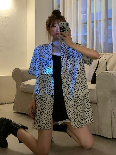 hong kong style not-vlones shirt women summer new loose leopard shirt designer shirts retro chiffon shirts short sleeve kaws shirt jacket, White
hong kong style not-vlones shirt women summer new loose leopard shirt designer shirts retro chiffon shirts short sleeve kaws shirt jacket, White