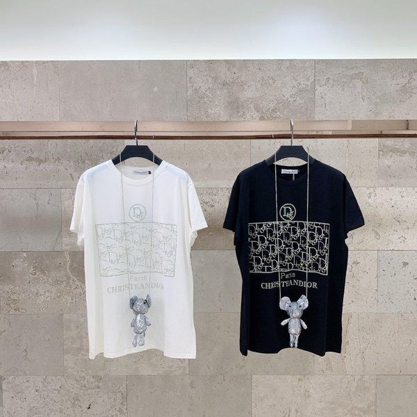 t-shirt 2020 fashion brands mens designer tshirt womens clothes cotton short sleeve tee breathable pearl rhinestones, Black;green
t-shirt 2020 fashion brands mens designer tshirt womens clothes cotton short sleeve tee breathable pearl rhinestones, Black;green