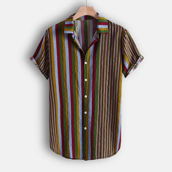 men's summer fashion shirts casual striped pattern printing tee shirt short-sleeve hauts pour hommes plus size, White;black
men's summer fashion shirts casual striped pattern printing tee shirt short-sleeve hauts pour hommes plus size, White;black