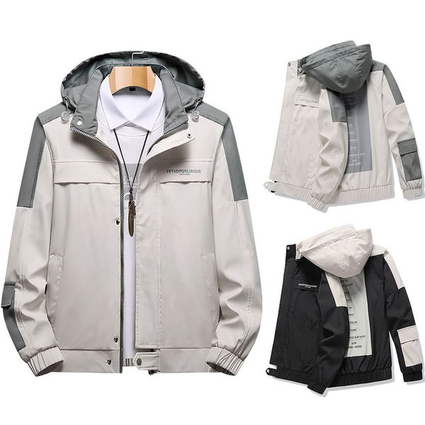 men's fashion jacket men's stitching color jacket long sleeve large size zipper coat with pocket men clothing 2020 new, Black;brown
men's fashion jacket men's stitching color jacket long sleeve large size zipper coat with pocket men clothing 2020 new, Black;brown