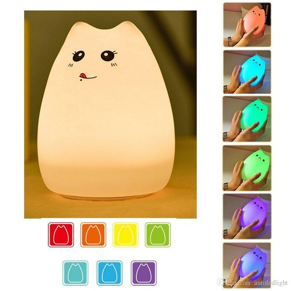 silicone animals led 7-color breathing light children's night lights touch sensor vibration desk lamp night lights - usb rechargeable
silicone animals led 7-color breathing light children's night lights touch sensor vibration desk lamp night lights - usb rechargeable