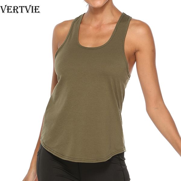 women tank solid loose yoga wear sports sleeveless round neck racerback workout running vests female gym fitness, Black;blue
women tank solid loose yoga wear sports sleeveless round neck racerback workout running vests female gym fitness, Black;blue