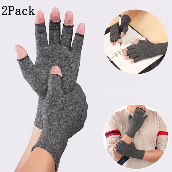 2 pair compression arthritis gloves wrist support joint pain relief hand brace women men therapy wristband open fingers gloves, Black;red
2 pair compression arthritis gloves wrist support joint pain relief hand brace women men therapy wristband open fingers gloves, Black;red