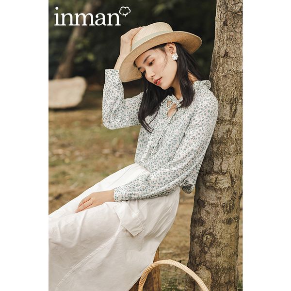 women's blouses & shirts inamn 2021 autumn arrival french style v-neck long sleeve lace with artistic bow floral blouse, White
women's blouses & shirts inamn 2021 autumn arrival french style v-neck long sleeve lace with artistic bow floral blouse, White