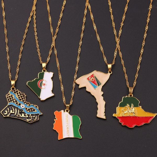 trendy map necklace republic of iraq algeria & ivory bay & ethiopian empire eritrea multiple map national flag necklaces gift, Silver
trendy map necklace republic of iraq algeria & ivory bay & ethiopian empire eritrea multiple map national flag necklaces gift, Silver
