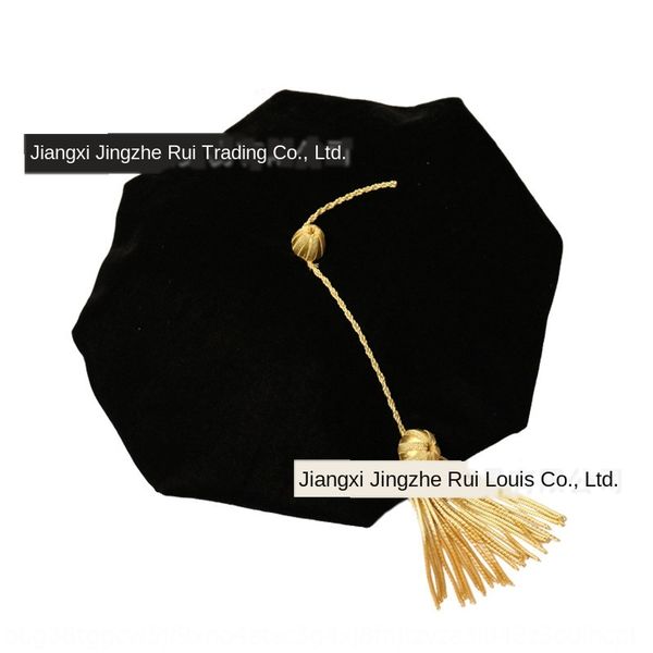 flannel metal tassel bachelor mastergraduation cap octagonal octagonal hat hat, Yellow
flannel metal tassel bachelor mastergraduation cap octagonal octagonal hat hat, Yellow