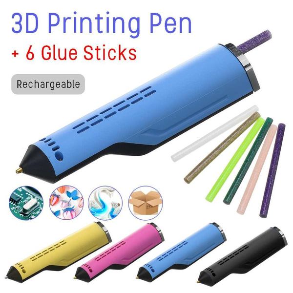 diy 3d pen/melt glue gun usb charging 3d printing pen+ 6 glue stick creative toy gift for kids aluminum alloy nozzle
diy 3d pen/melt glue gun usb charging 3d printing pen+ 6 glue stick creative toy gift for kids aluminum alloy nozzle