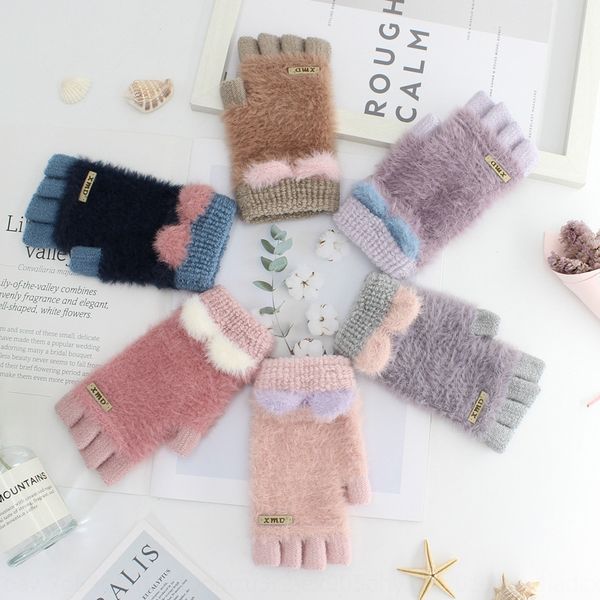 women's winter cute cat ear fluff half finger student writing open finger warm thickened warm gloves and gloves
women's winter cute cat ear fluff half finger student writing open finger warm thickened warm gloves and gloves