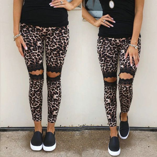 leopard print leggings women summer lace patchwork hollow out casual long pants ladies elastic high waist bodycon trousers, Black
leopard print leggings women summer lace patchwork hollow out casual long pants ladies elastic high waist bodycon trousers, Black
