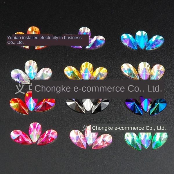 taiwan acrylic flat bottom tip surface water drops ab color diy decorative diy diamond diamond, Silver
taiwan acrylic flat bottom tip surface water drops ab color diy decorative diy diamond diamond, Silver