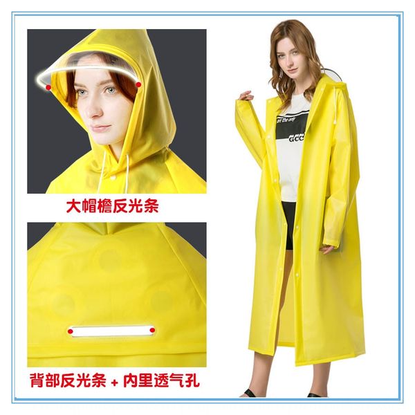 eva raincoat cloak cloak long outdoor mountaineering travel breathable large brim hiking poncho men's and women's raincoat, Black
eva raincoat cloak cloak long outdoor mountaineering travel breathable large brim hiking poncho men's and women's raincoat, Black