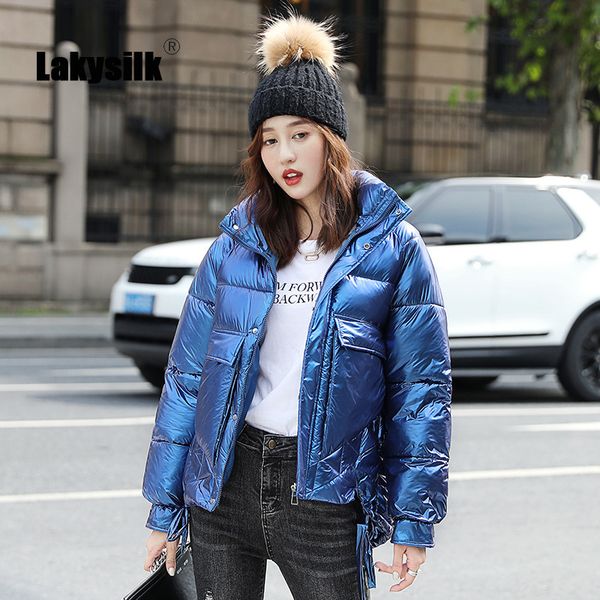 women's down & parkas 2021 winter women fashion loose stand collar big pockets glossy coat lady solid casual full sleeve thick warm jac, Black
women's down & parkas 2021 winter women fashion loose stand collar big pockets glossy coat lady solid casual full sleeve thick warm jac, Black