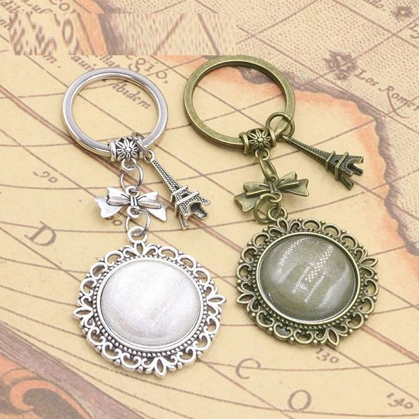 25mm new diy consumables jewelry accessories bottom brackets time gem sublimation blank pendant keychain for transfer printing, Silver 
25mm new diy consumables jewelry accessories bottom brackets time gem sublimation blank pendant keychain for transfer printing, Silver