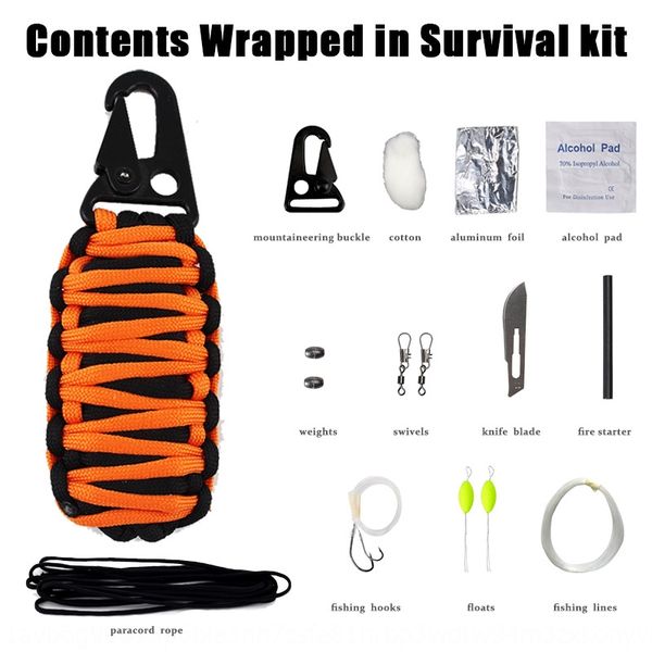outdoor kit multifunctional umbrella rope woven travel emergency kits emergency kits fishing bag survival outdoor hiking bag 
outdoor kit multifunctional umbrella rope woven travel emergency kits emergency kits fishing bag survival outdoor hiking bag