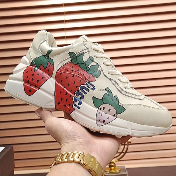 2020 women shoes luxury rhyton sneaker with strawberry sports scarpe da donna with origin box lady shoes fashion footwears zapatos de mujer, Black
2020 women shoes luxury rhyton sneaker with strawberry sports scarpe da donna with origin box lady shoes fashion footwears zapatos de mujer, Black