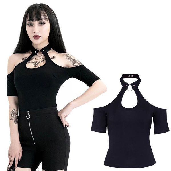 uniqs bondage vest for women the new solid color halter short-sleeved t-shirt female explosion models wild hollow dark strapless, White
uniqs bondage vest for women the new solid color halter short-sleeved t-shirt female explosion models wild hollow dark strapless, White